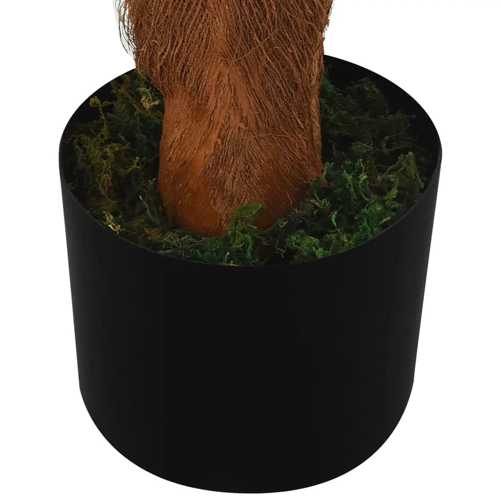Palma Cycas Artificiale con Vaso-Piante Decorative 160 cm Verde