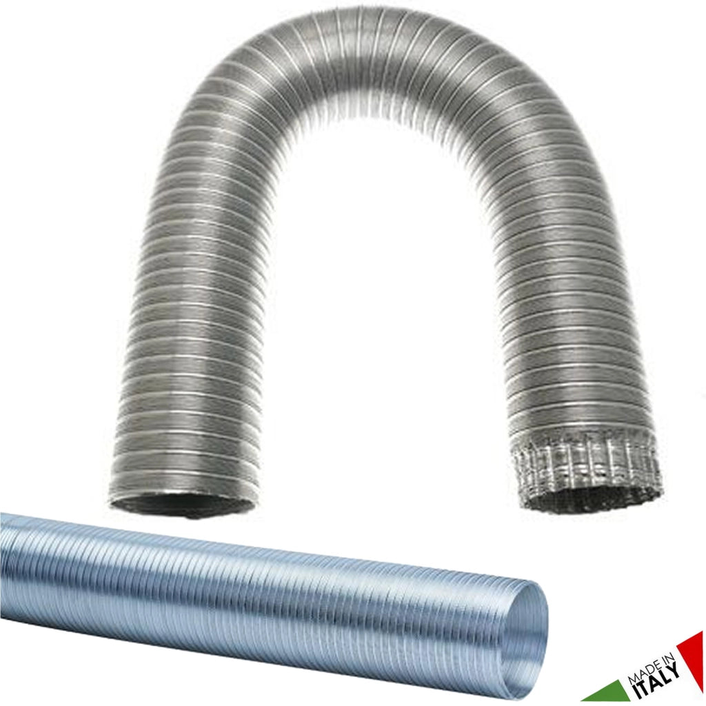 Tubo estensibile flessibile alluminio mm 80 mt 3
