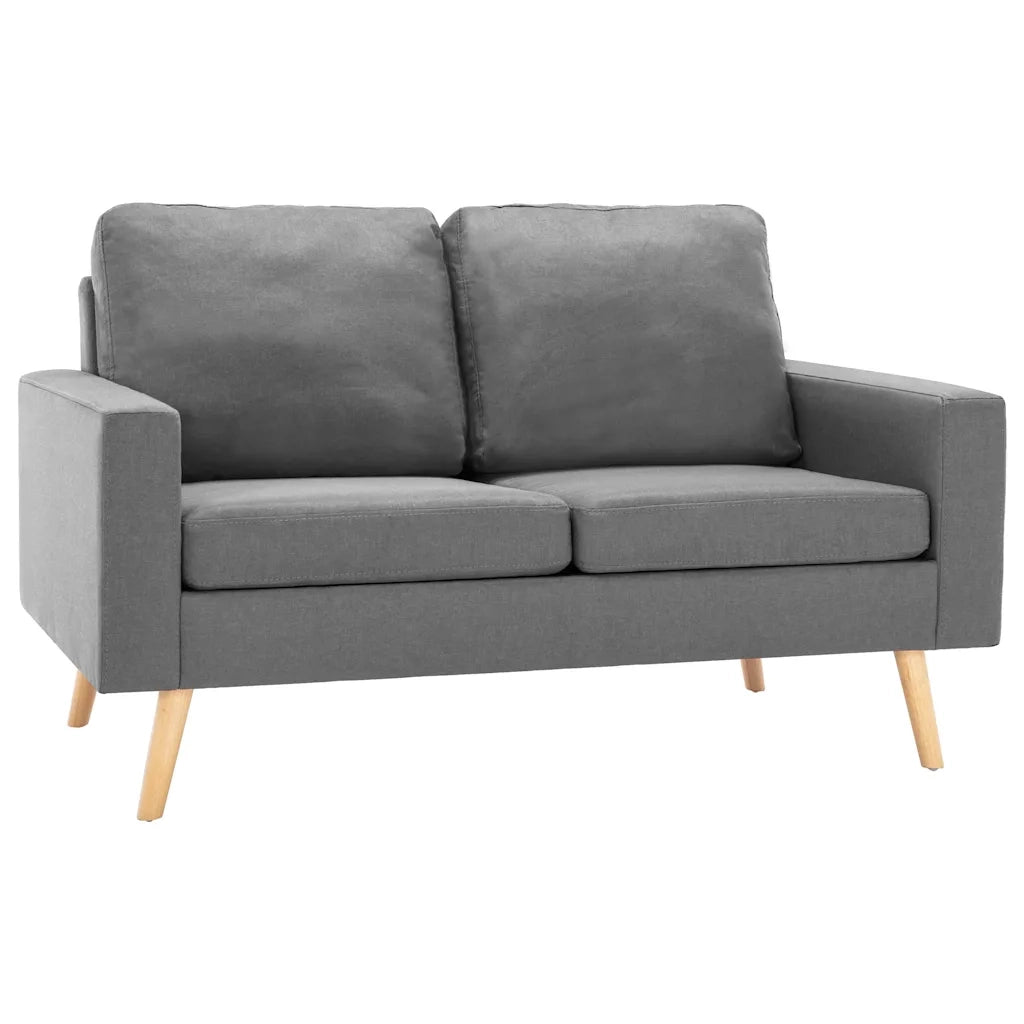 Divano a 2 Posti-Sofa 2 Posti Grigio Chiaro in Tessuto 158509
