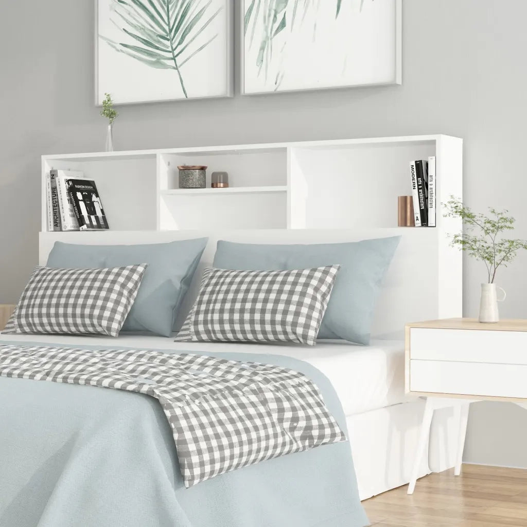 Testiera | Testata con Contenitore Bianco 160x19x103,5 cm