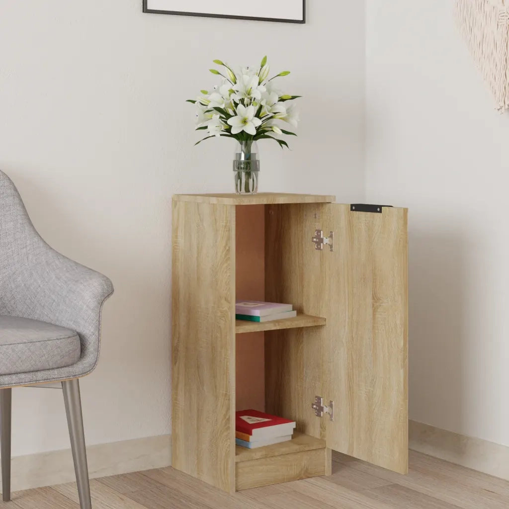 Credenza-Buffet-Armadio da cucina Rovere Sonoma 30x30x70 cm in Legno Multistrato 949936