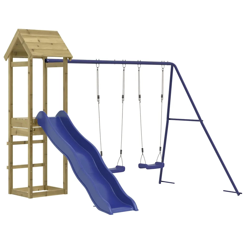 Set da Gioco da Esterno in Legno di Pino Impregnato CFW4865593