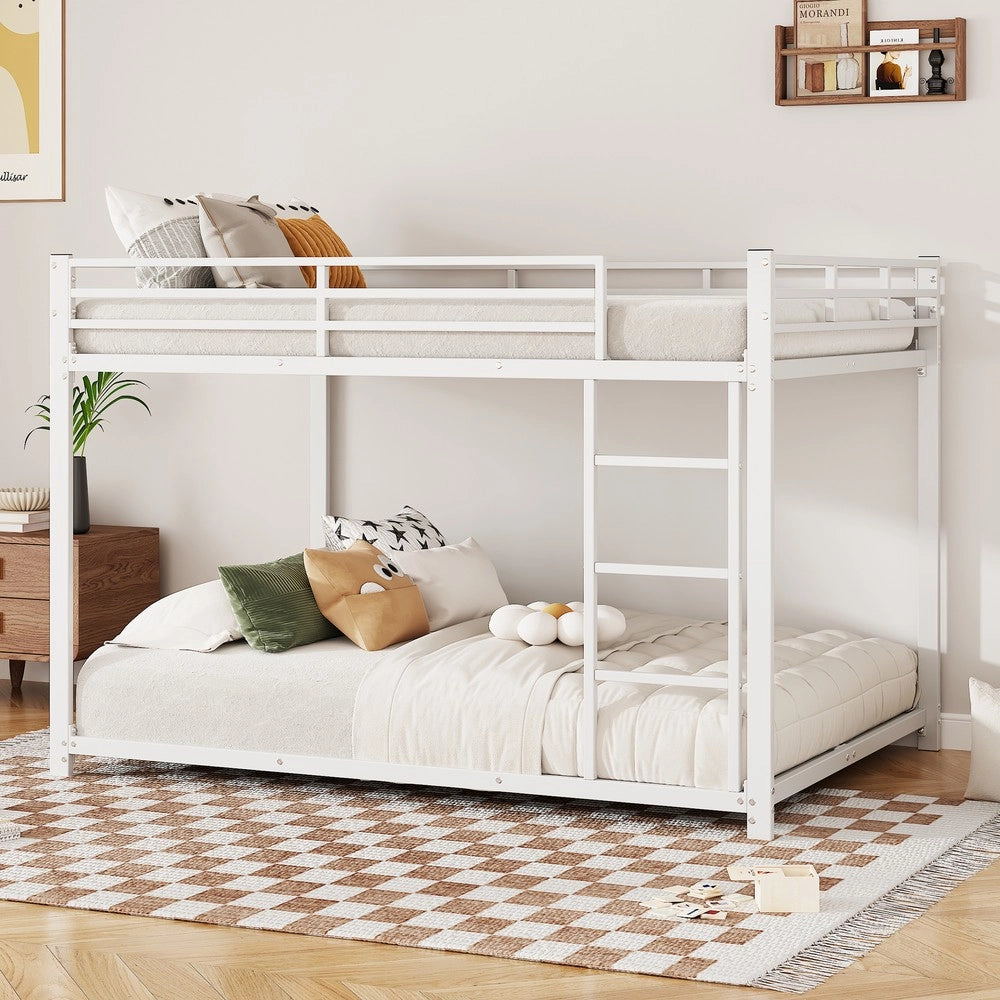 Letto a Castello in Metallo Bianco 140x200 ¨C MINIMAL ¨C Metallo Bianco
