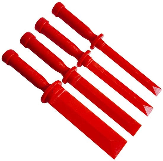 Set di raschiatori in plastica - 4 pezzi - con maniglia comoda - installazione facile - raschiatori slijtvasti - con manico di comfort