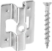 Clips di fissaggio per pannelli WPC - 100 pezzi - In acciaio inossidabile - Inclusi viti - Altezza 6-9 mm - Resistente agli urti