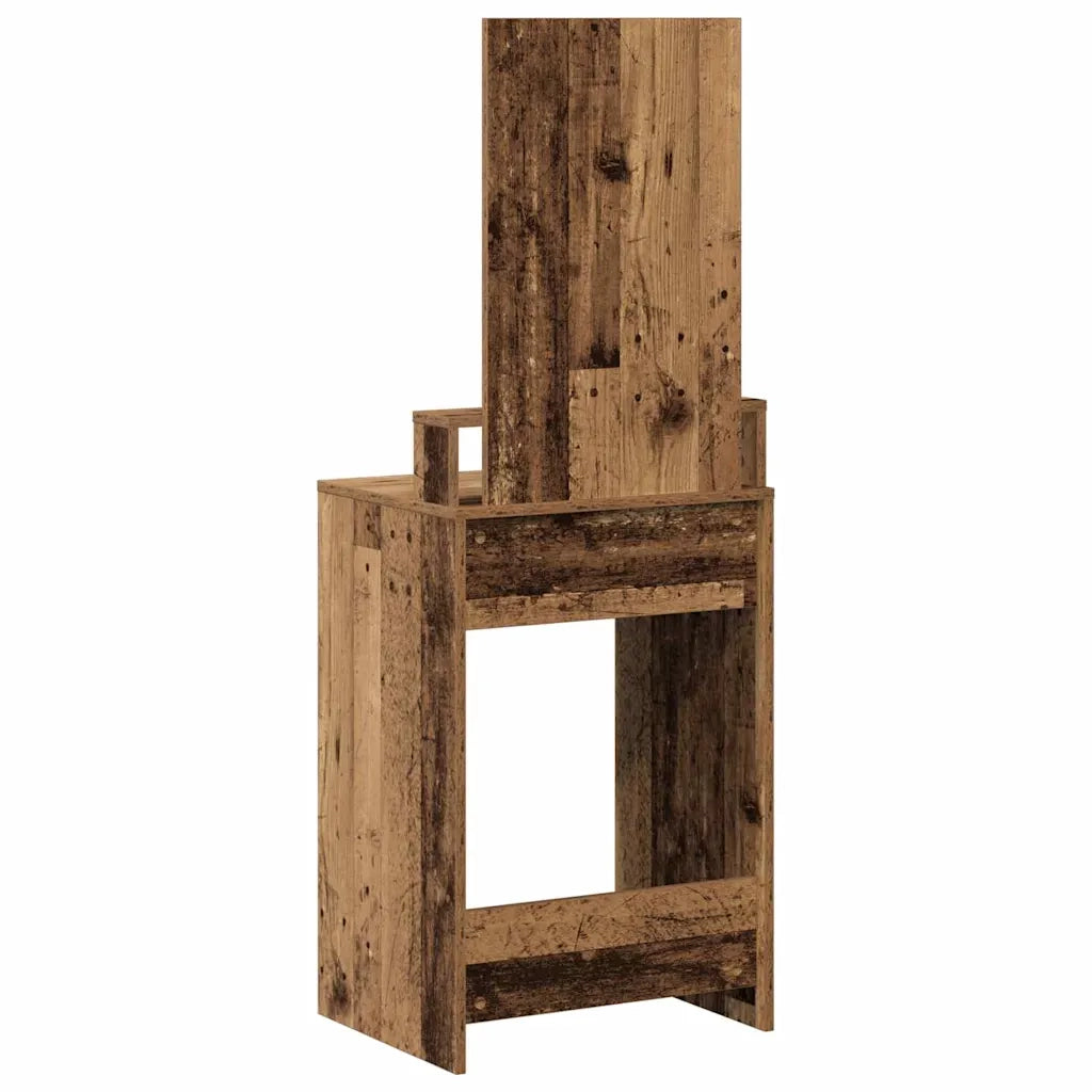 Toeletta | Tavolo da Trucco con cassetto Legno vecchio 50 x 41 x 140 cm