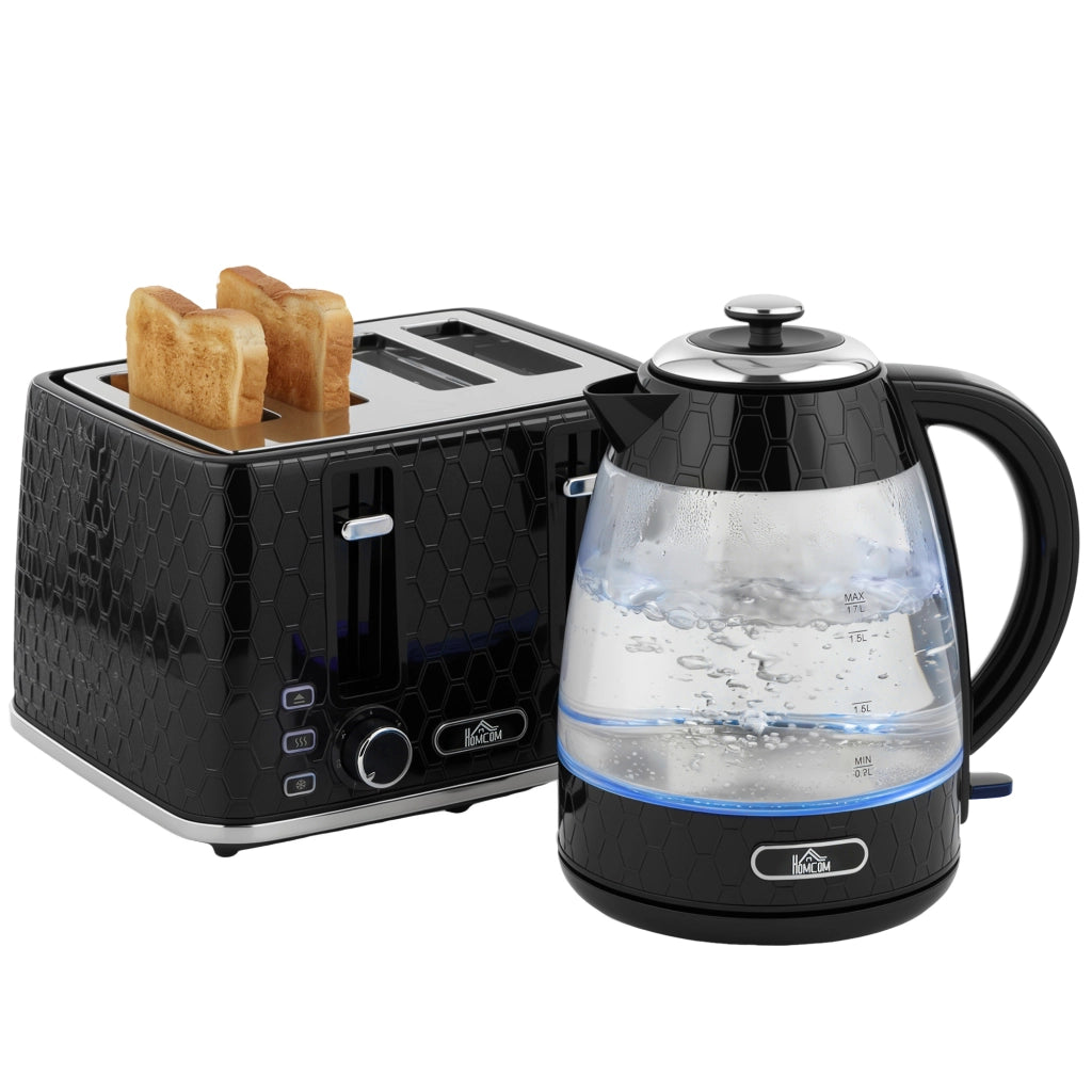 Bollitore e Tostapane Set ¨C Minimal ¨C Nero 1.7L 2200W