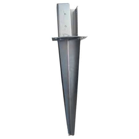 SUPPORTO PER TRAVI CON ANCORAGGIO AL TERRENO 90x90 mm