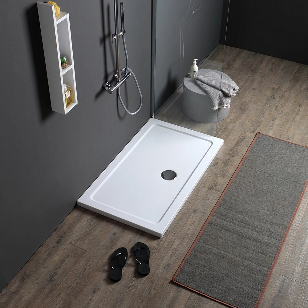 Piatto doccia rettangolare 120x80 bianco