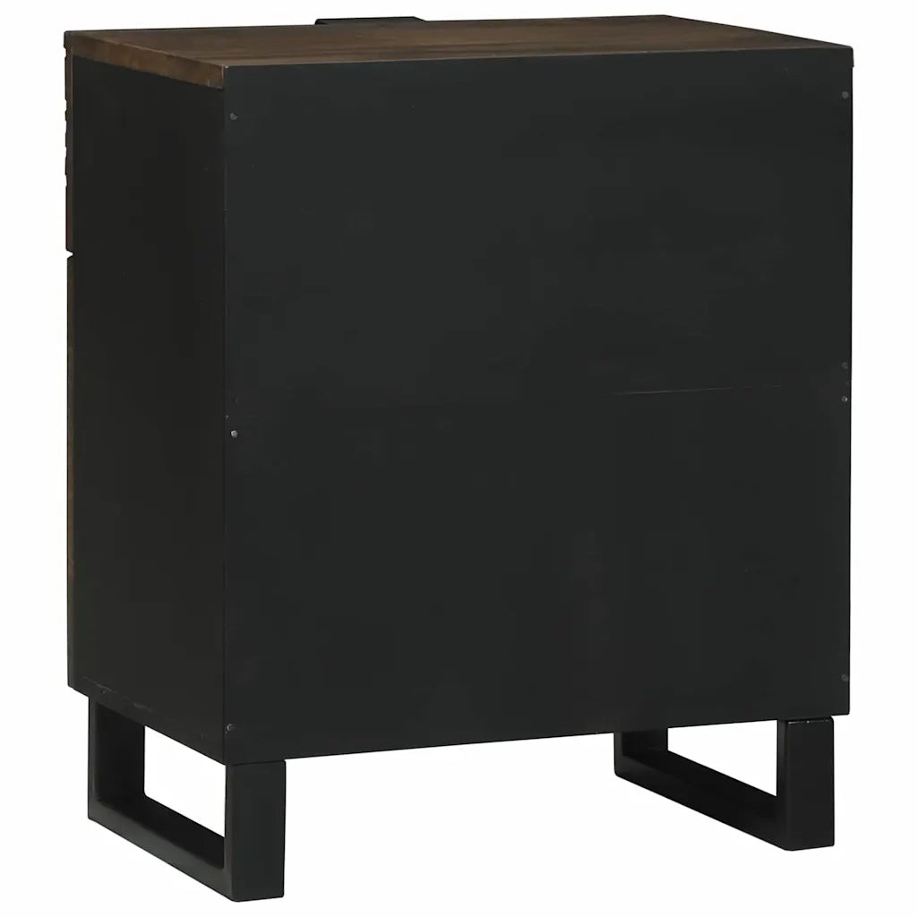 Armadio da Notte Noce 50 x 33 x 60 cm Legno massello di acacia 4018019