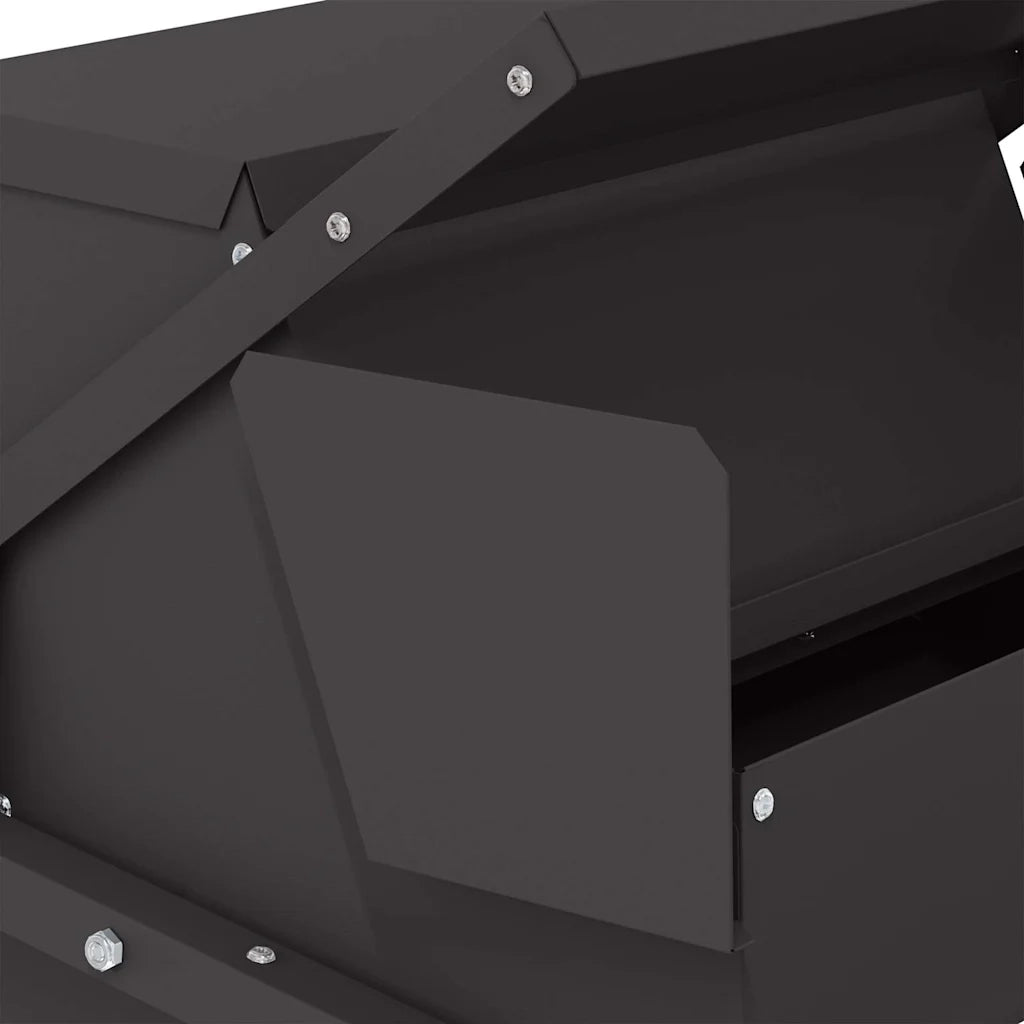 Mangiatore a Pedale per Pollo Nero 50 x 40 x 29 cm 874699