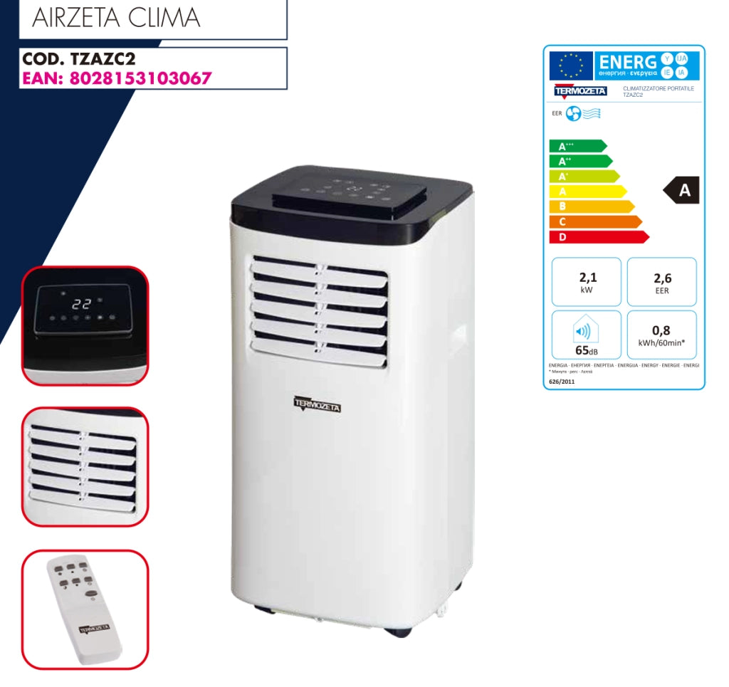 Termozeta Condizionatore portatile TZAZC2 Airzeta Clima C2
