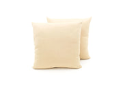 Coppia Cuscini Arredo Imbottiti Tessuto Ottoman In Tinta Unita Colore Beige 02 - 40x40 - Beige 02