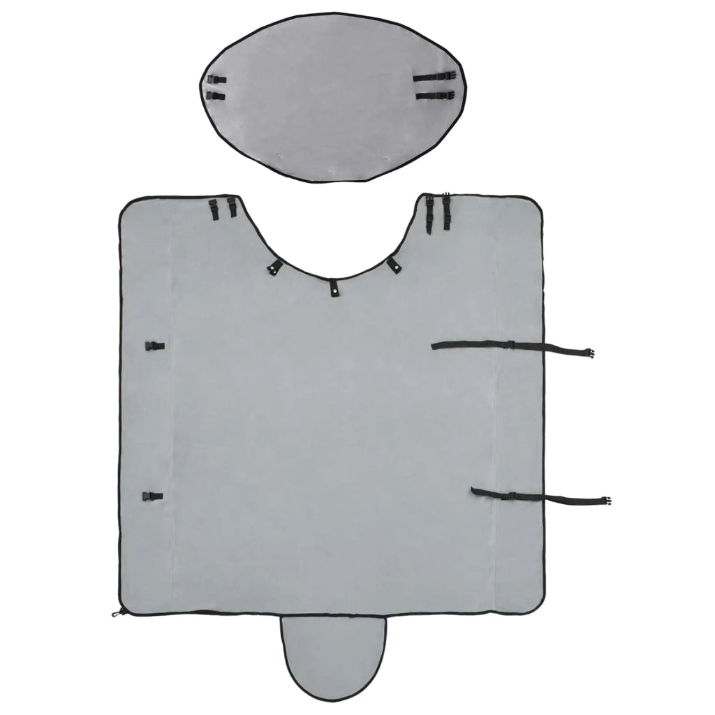 Coperta per Cavalli Grigio chiaro e rosa completo 165 cm CFW9861945