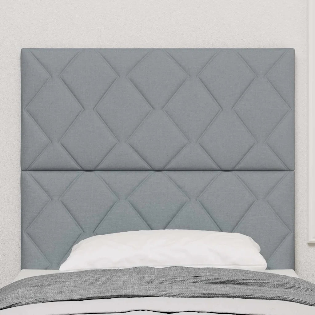 Testiera | Testata LED Grigio chiaro 100 cm Tessuto