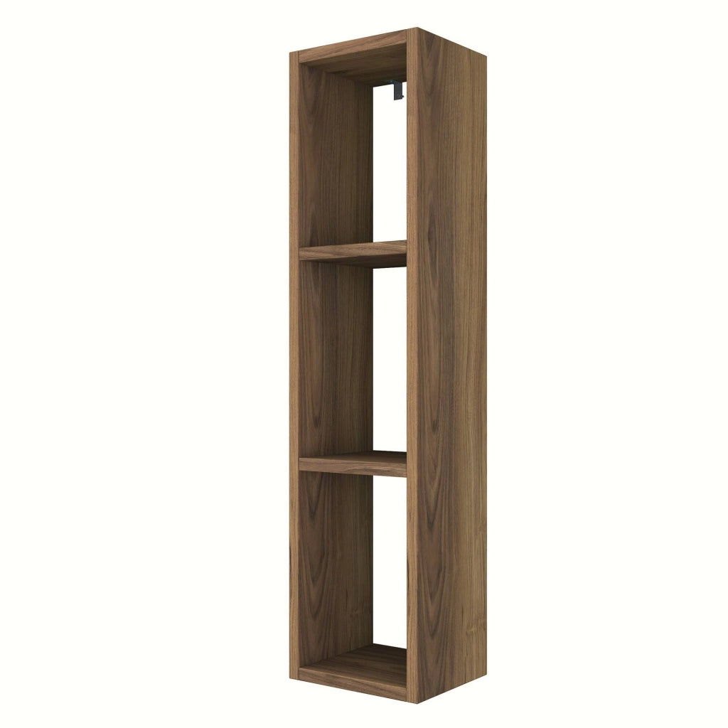 Belgrado, Mensola 3 Ripiani, 22x19x90h cm Marrone Noce