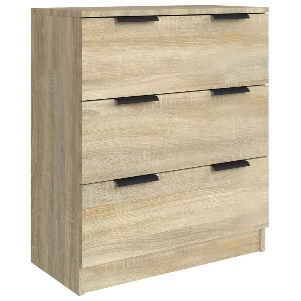 Buffet credenza cassettiera armadio mobile contenitore organizer per cucina soggiorno salotti 3 pezzi legno ingegnerizzato Sonoma marrone 02_0037101