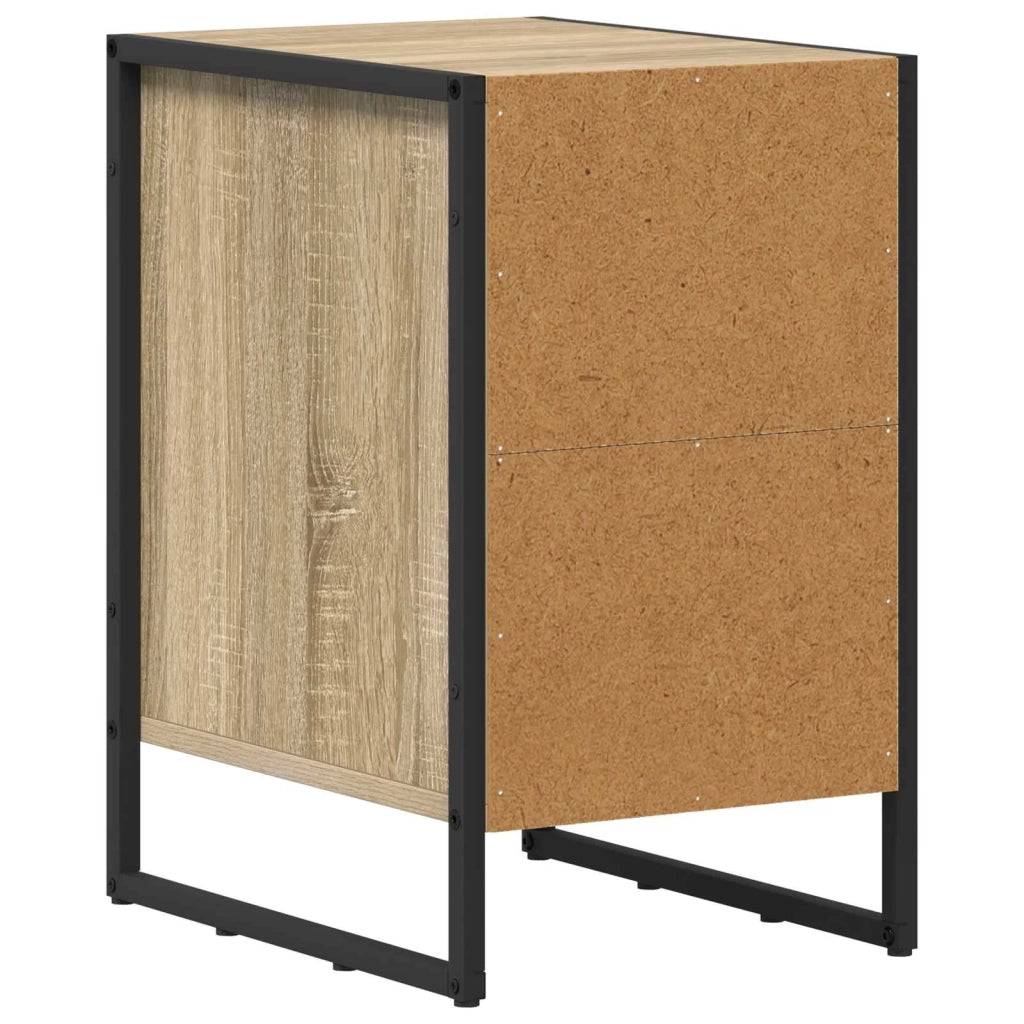 Comodino-Tavolino da notte Sonoma 39.5 x 30 x 50 cm Legno multistrato