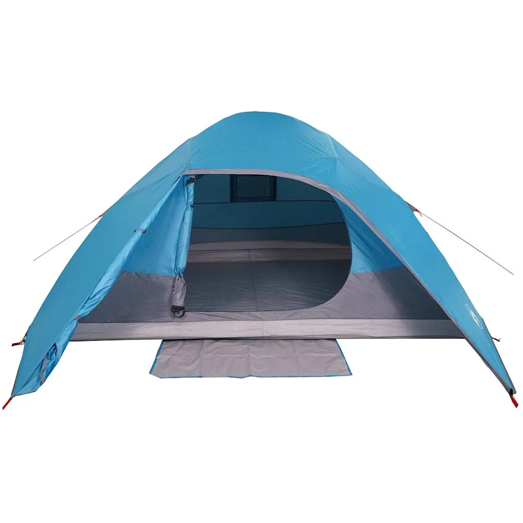 Tenda da Campeggio a Cupola per 4 Persone Blu Impermeabile 94724