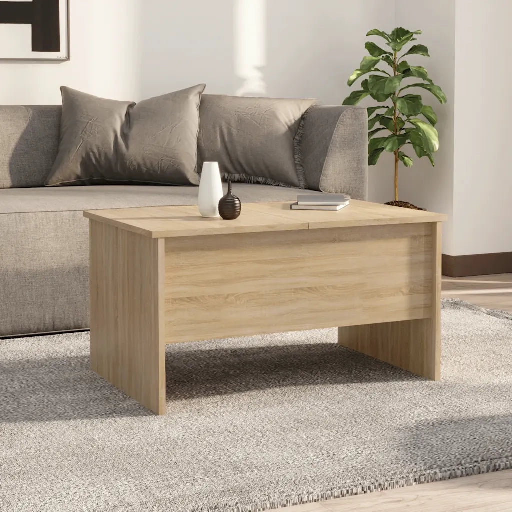 Tavolino Salotto Rovere Sonoma 80x50x42,5 cm Legno Multistrato 809731