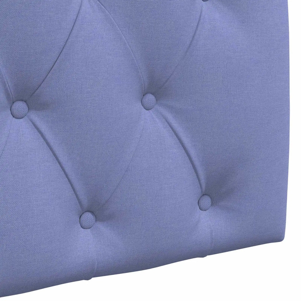 Testiera sospesa Con luce LED Blu jeans Tessuto 3424720