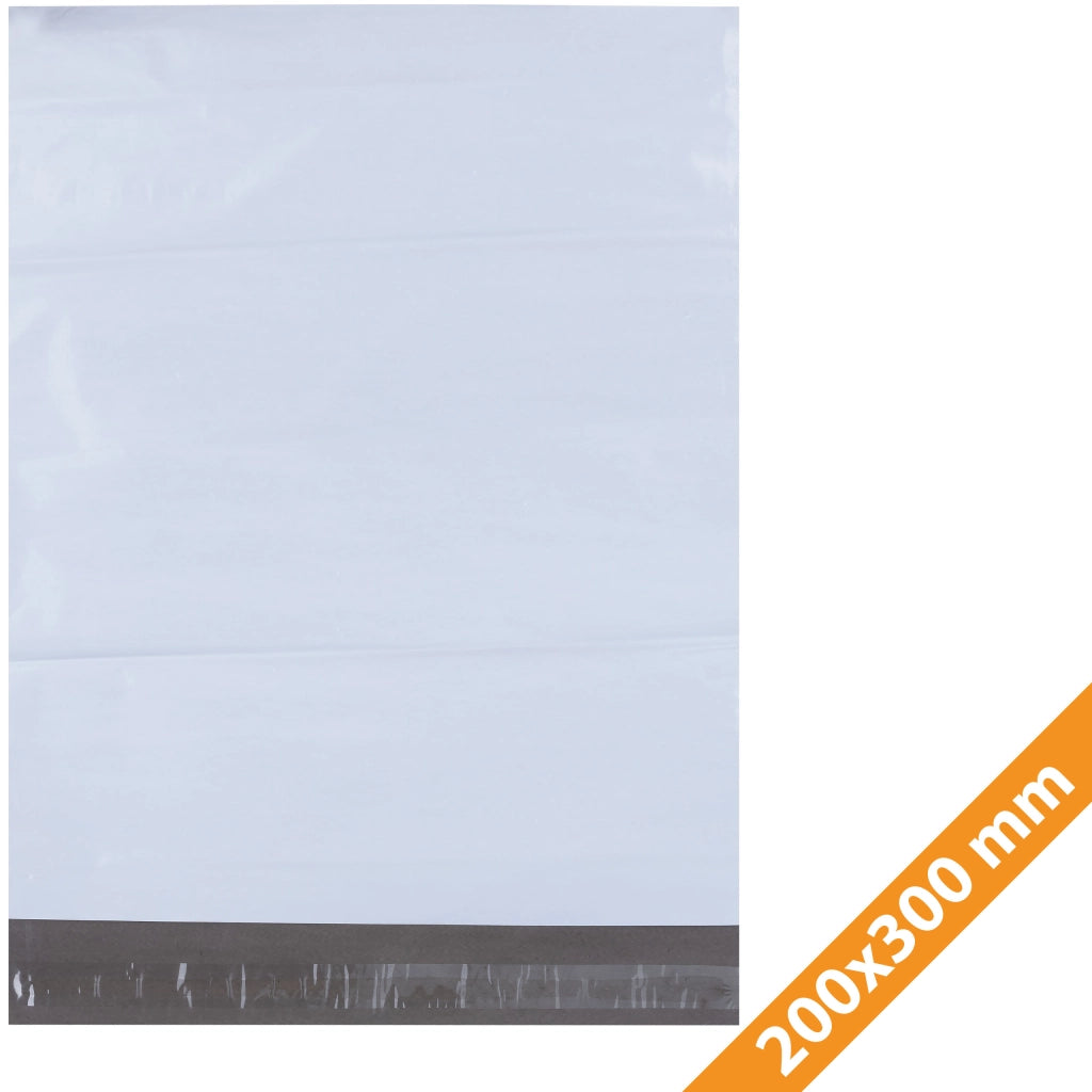 Buste da Spedizione Bianche 200x300 mm 100 Pezzi – LDPE Resistente, Impermeabile, Antistrappo | Sicurezza e Discrezione