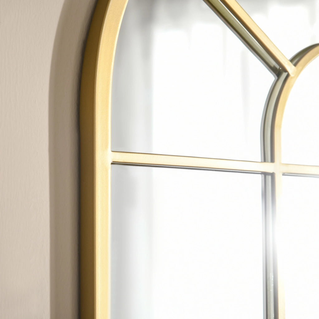 Specchio da parete con cornice metallica ¨C zephmum ¨C oro 70x2x50 cm