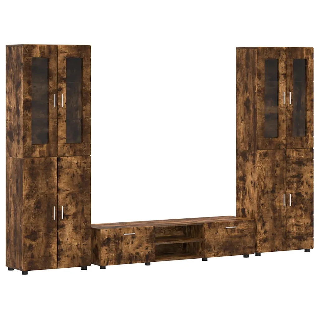 Set mobile TV FLORIN 3 pcs Rovere fumé Legno multistrato 3397999