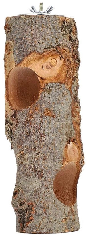 Accessorio per cunicoli/chinchille - Cassetta da cibo pieghevole - Giocattolo per smussare i denti - Dimensioni 5,5 cm di diametro/18 cm di lunghezza