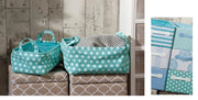 Set 2 Cestini Rettangolari in stoffa play con manici 6 Decori