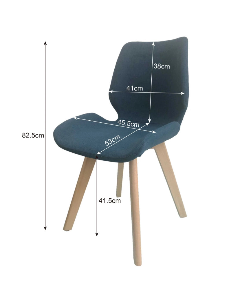 Set di 4 Sedie imbottite SJ.0159 Nere