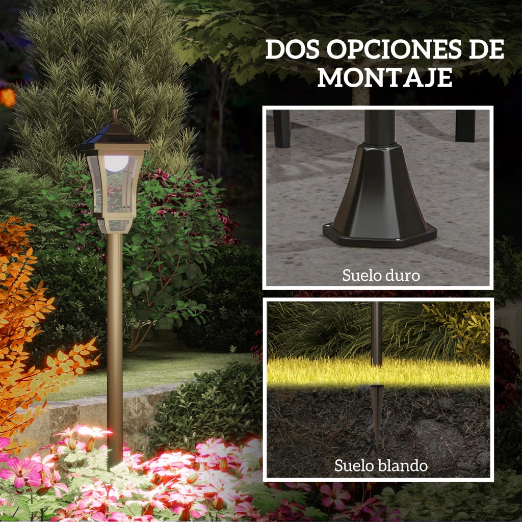 Farol Solare da Giardino ¨C zephmum ¨C Nero ABS Policarbonato ?15x127 cm