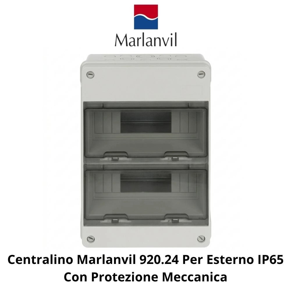 Centralino marlanvil 920.24 per esterno ip65 resistente e sicuro