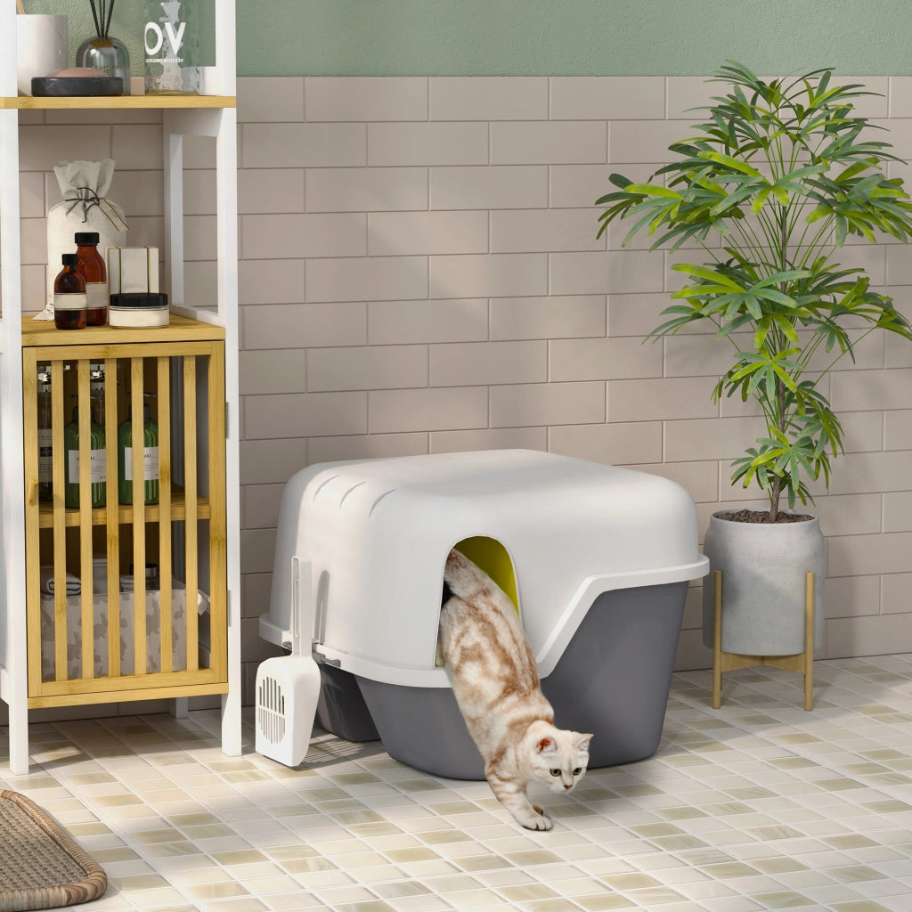 Lettiera per Gatti con Coperchio ¨C Xylo ¨C 50x50x39 cm Crema