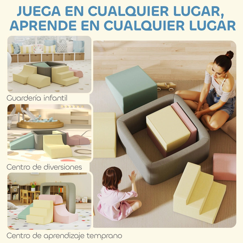Blocchi di Schiuma per Bambini ¨C Minimal ¨C Multicolore