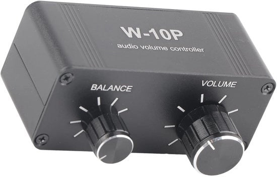 Amplificatore Mini Stereo per Casco - 3,5 mm Ingresso/Uscita - Progettazione Portatile - Alloggiamento in Alluminio - Funzionamento Plug-and-play