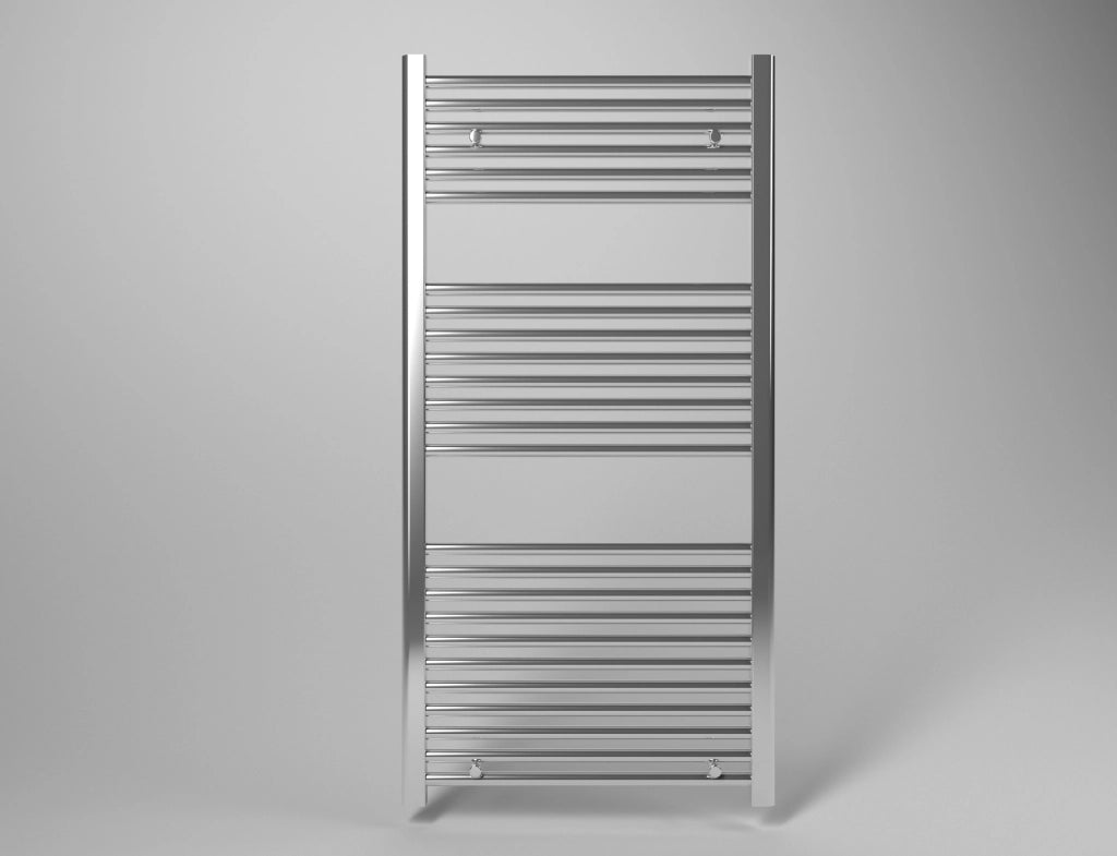 Scaldasalviette termoarredo 180x55 cm (int.50) cromato da bagno tubi dritti ROY