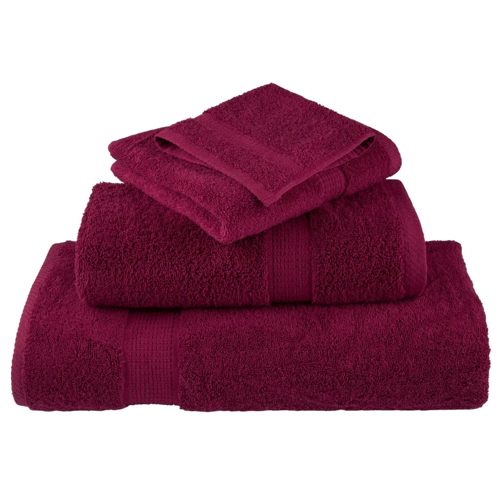 Set ASciugamani SOLUND 8 pz Bordeaux 600 gsm 137539