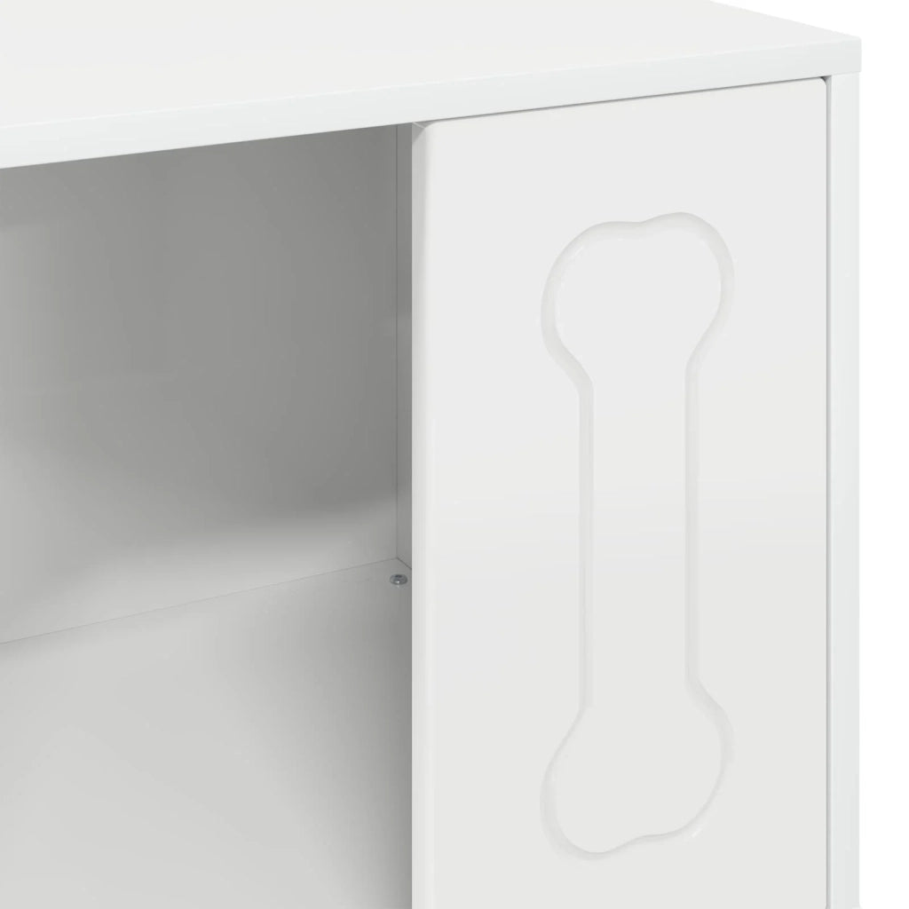 Cuccia per cani Bianco Lucido 44 x 42 x 49 cm Legno multistrato CFW6749665