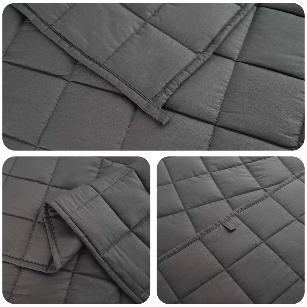 Coperta Ponderata Antracite 152 x 203 cm 7 kg 100% Cotone 205T 3442945