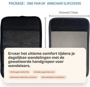 Supporto Antislip per Rollatori a Cuscino - 2 Pezzi - Neoprene - Accessorio per Disabili - Maniglie Antislip
