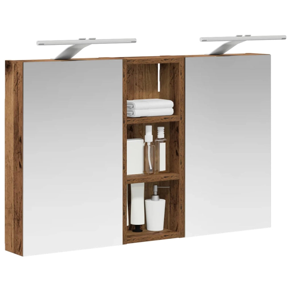 Set di Armadi da Bagno | Armadio da bagno con lo scaffale 3 pz 80 x 10,5 x 50 cm