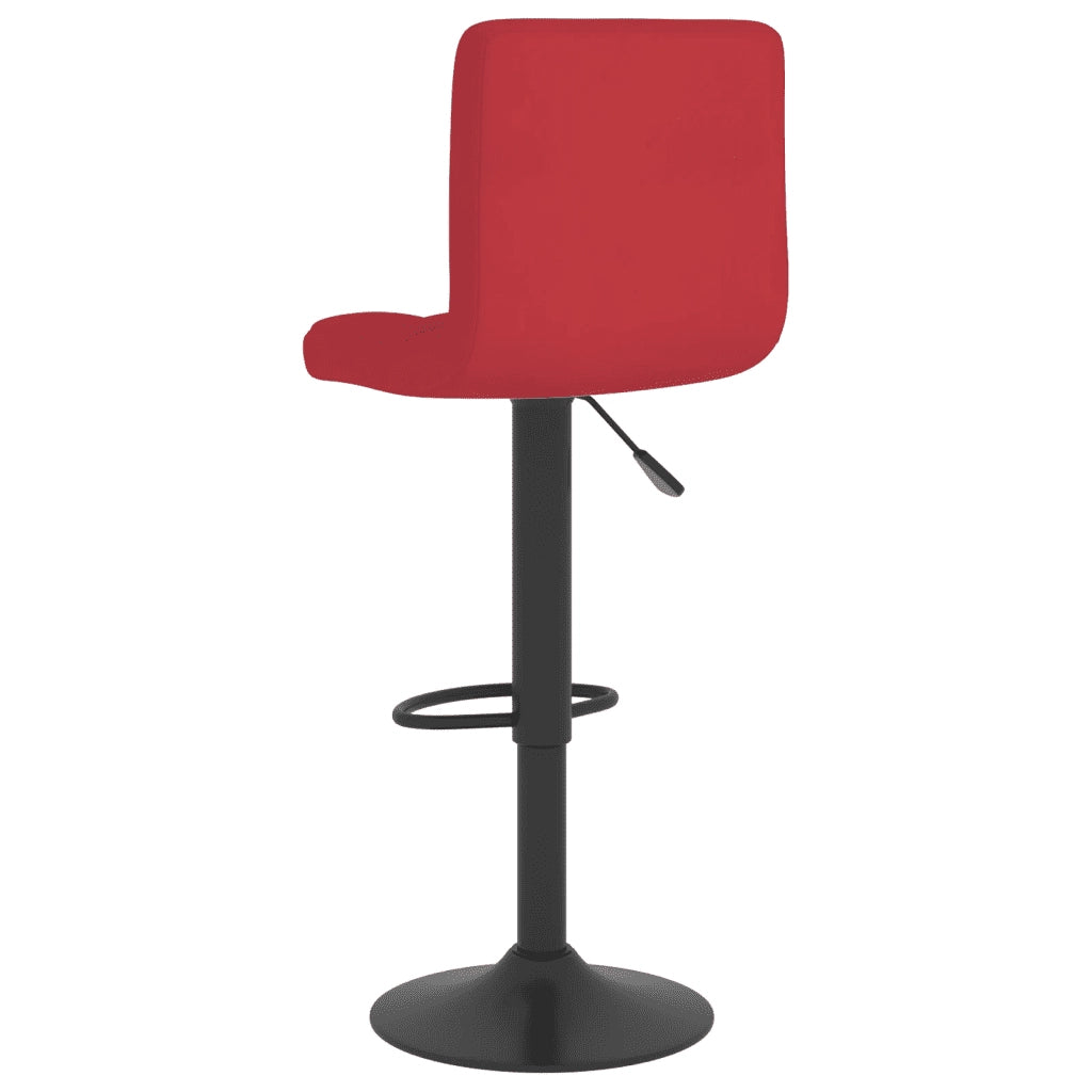 Sgabello da Bar Rosso Vino in Tessuto 334280