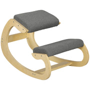 Sgabello ergonomico inginocchiato, sedia a dondolo inginocchiato, sedia da scrivania per ufficio domestico, per migliorare la postura, grigio