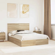 Letto con Contenitore con testiera-Struttura Letto con contenitore Rovere Sonoma 140 x 200 cm 167405