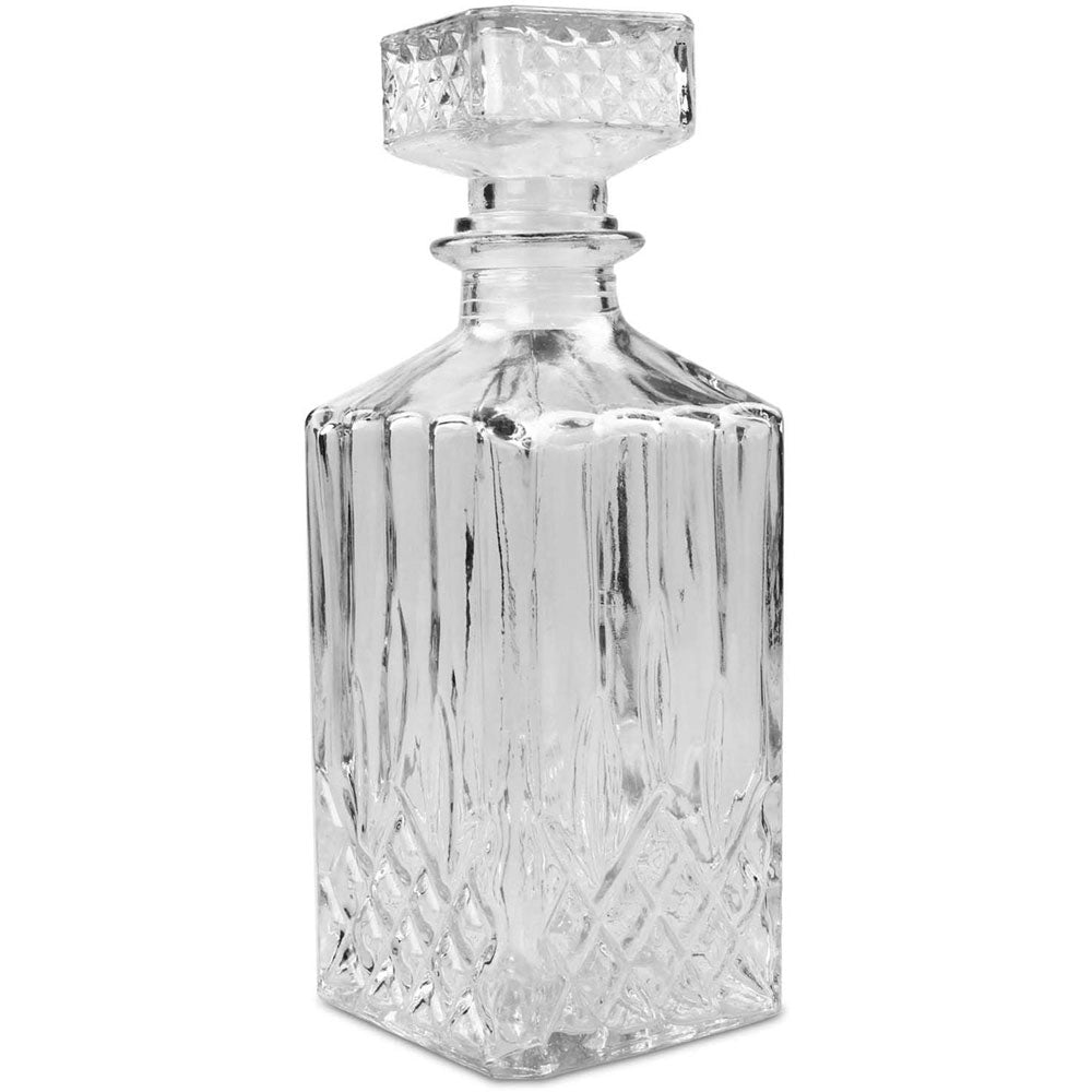 Bottiglia per Liquori 1 Litro Caraffa Decanter con Tappo in Vetro