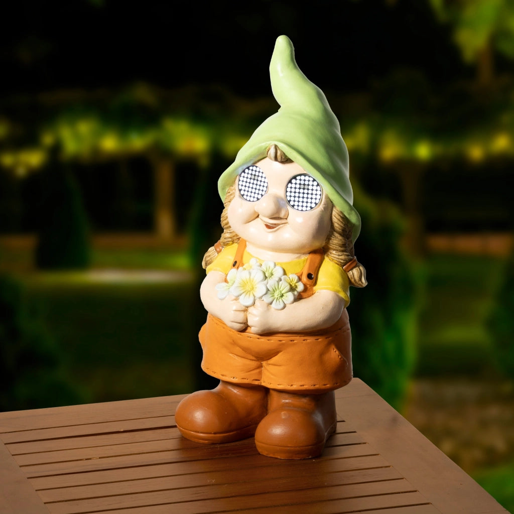 LAMPADA SOLARE GNOMA H37CM BIANCO FREDDO