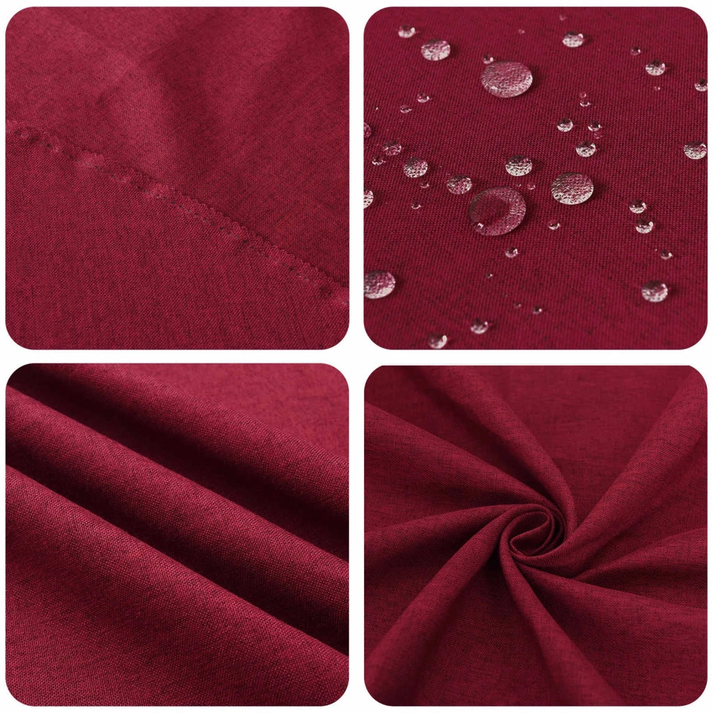 Tovaglia da Tavolo Rettangolare Rosso Vino 140 x 220 cm 42040001