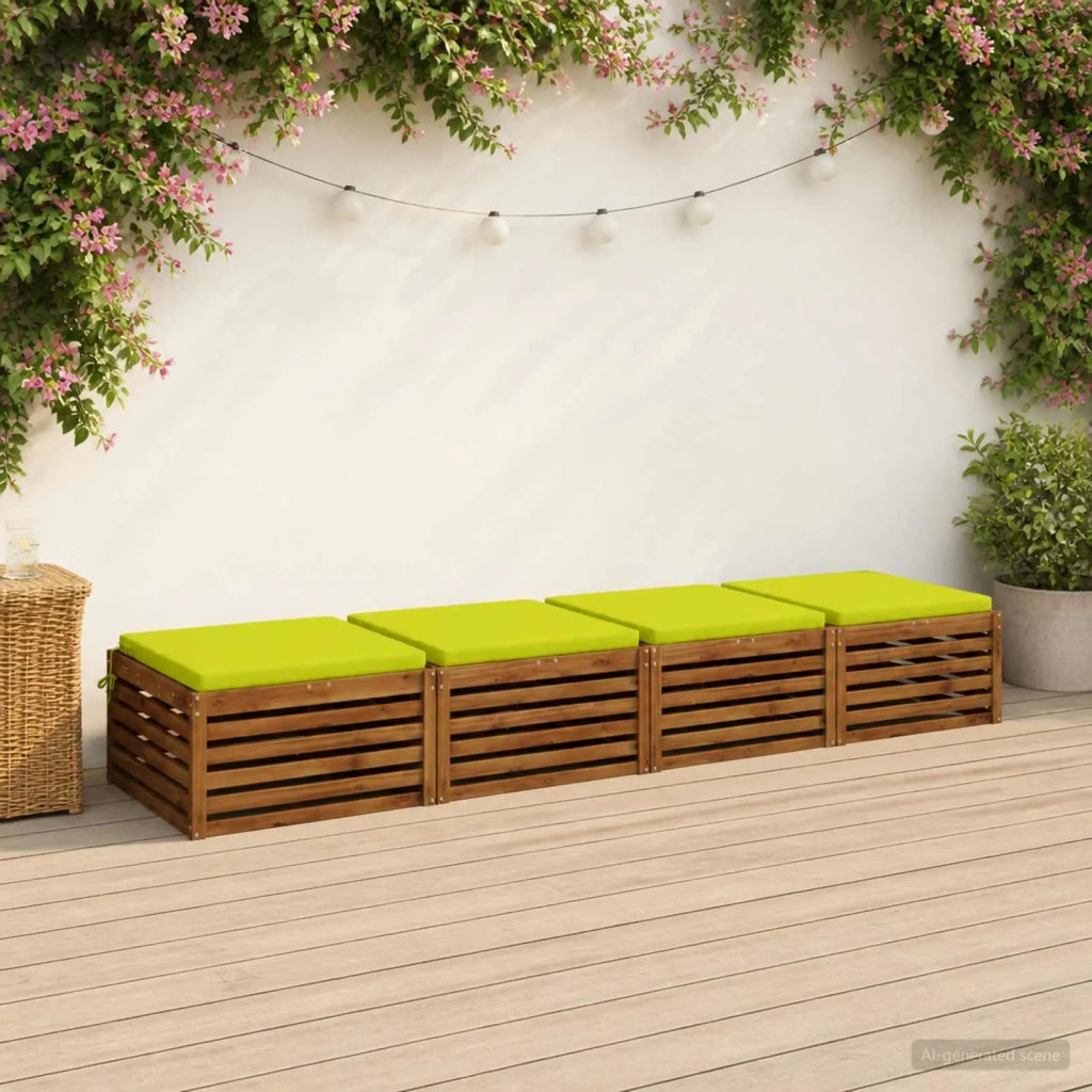 Cuscini per Sedia in 4 Pezzi SOEST 4 pz 100% Poliestere 945020