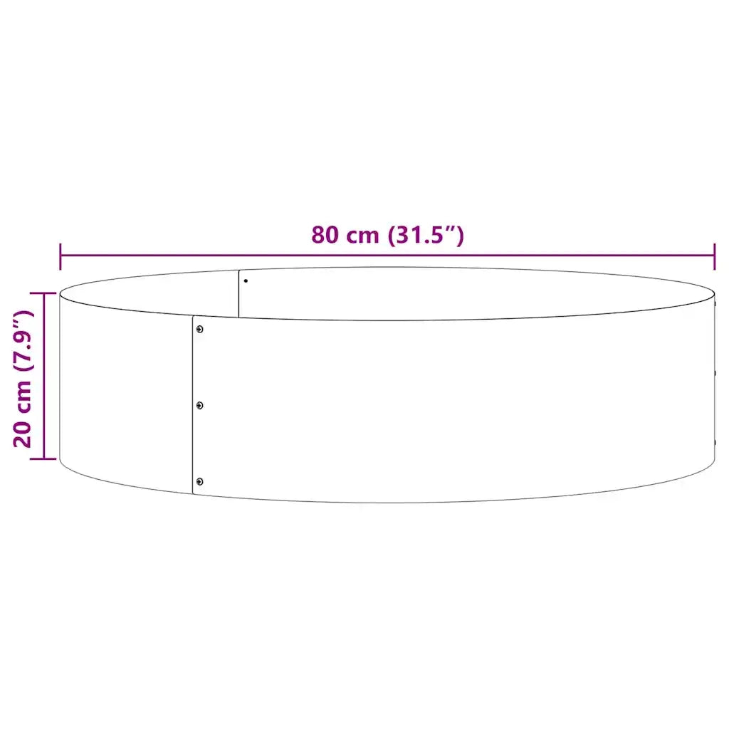 Anello per vaso 5 pz Argento 80 x 80 x 20 cm 873629